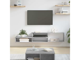 Meuble tv coloris gris 150 cm <strong></strong>  <strong></strong>