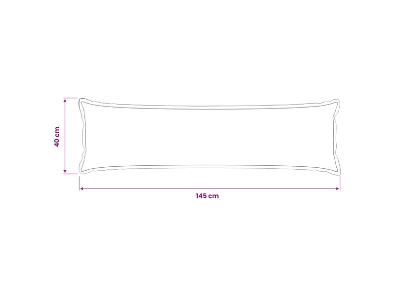  Housse de coussin houten jaune clair 40 x 145 cm cf50043  - Conforama E