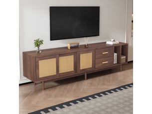 Meuble tv coloris marron 190 cm <strong></strong> <strong></strong>