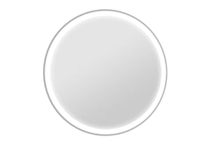 Miroir rond lumineux led de salle de bain  60 cm mural avec éclairage 3 couleurs tactile interrupteur 29w blanc argent