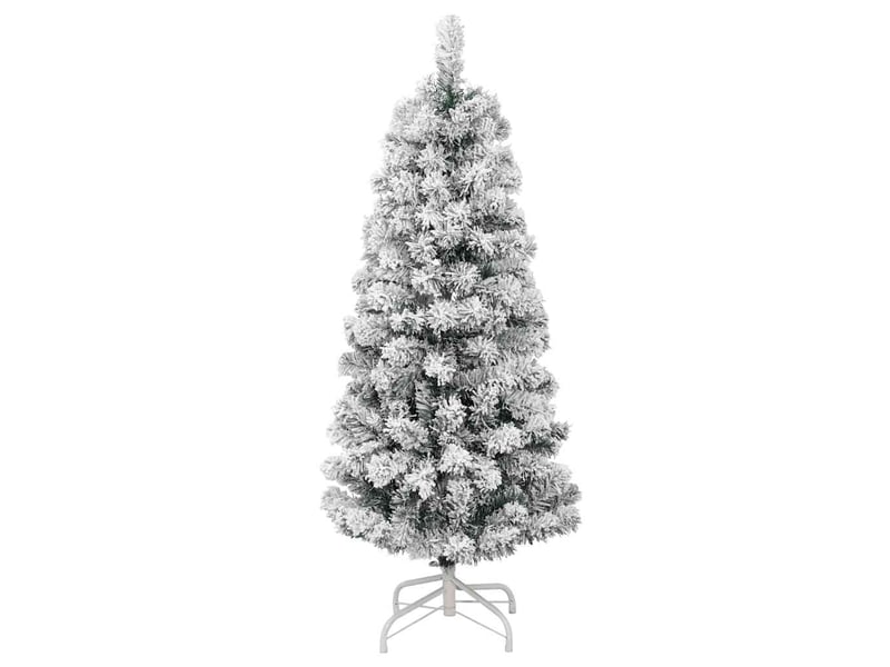  Sapin de noël artificiel, arbre de noël à charnières avec neige floquée 150 cm shl689  - Conforama A