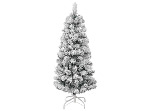 Sapin de noël artificiel, arbre de noël à charnières avec neige floquée 150 cm shl689
