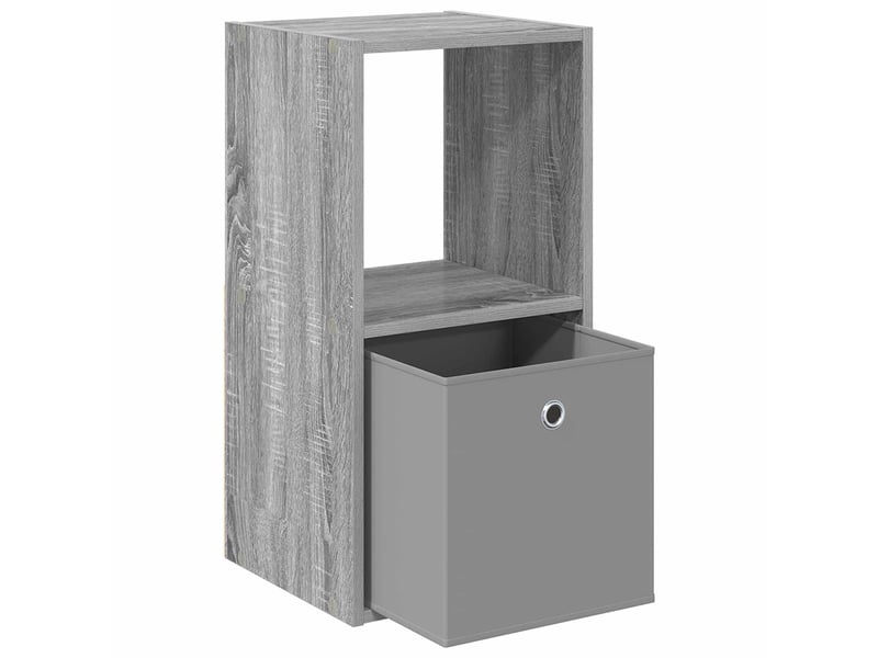 Table de chevet - cabinet de chevet - table de nuit gris sonoma 35 x 32 x 68,5 cm bois d'ingénierie - Conforama D