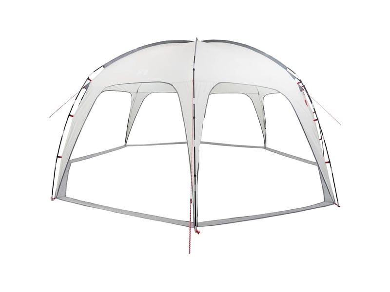 Tente de camping, tente de réception gris imperméable 618x618x277 cm - Conforama D