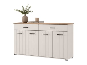 Buffet 4 porte(s)  2 tiroir(s) DMORA Quarna - 156 cm coloris beige 