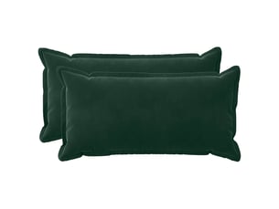 Lot de 2 coussins avec oreiller, coussins décoratifs houten vert foncé fløjl cf51116