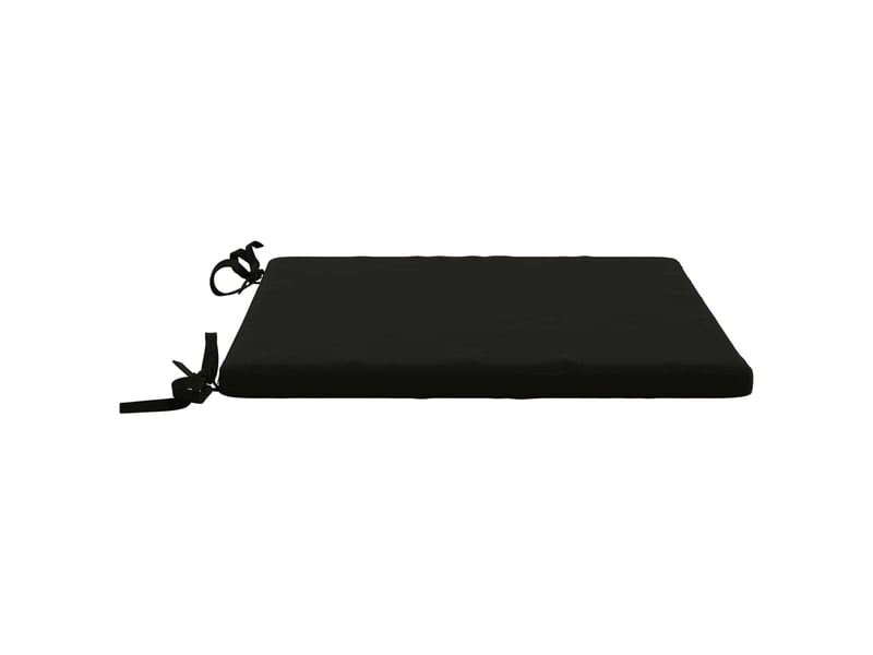 Lot de 4 coussins de siège, coussins d'assise soest 100 % polyester noir cf60460 - Conforama D