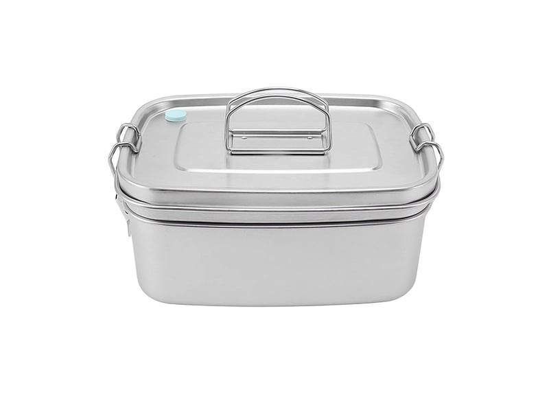  Boîte à lunch double couche en acier inoxydable boîte portable de 1,5 l pour étudiants, employés de bureau, cantine, pique-niqu  - Conforama A