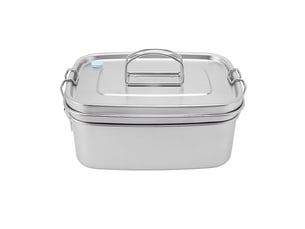 Boîte à lunch double couche en acier inoxydable boîte portable de 1,5 l pour étudiants, employés de bureau, cantine, pique-niqu