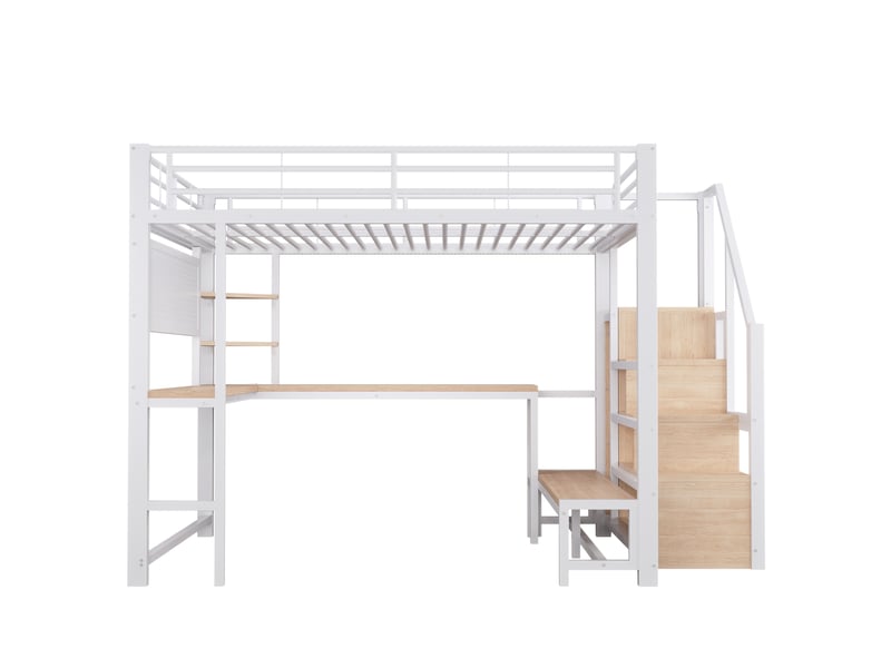  Table à manger, 255x145,5x170 cm, éclairage led, ports de charge, en métal, blanc cao-WX000438AAK-conf-NEW - Conforama A