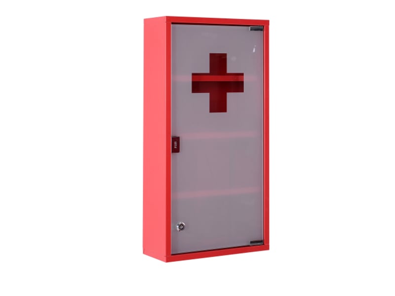  Armoire à pharmacie en inox avec serrure, modèle 3, sécurisée et pratique, maison et bureau  - Conforama A
