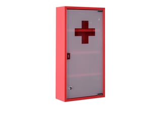 Armoire à pharmacie en inox avec serrure, modèle 3, sécurisée et pratique, maison et bureau