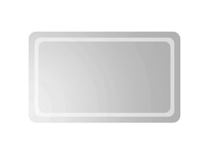 Miroir de salle de bain, miroir de toilette led avec miroir transparent 100 x 60 cm cf62556