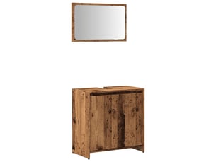 Ensemble de meubles salle de bain 2 pcs bois d'ingénierie cf63916