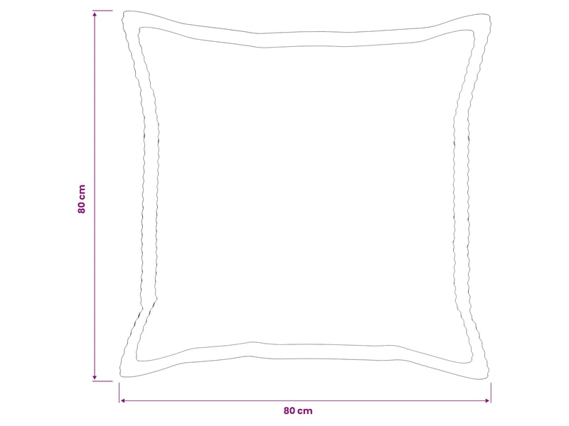  Lot de 6 housses de coussin houten gris vert clair 80 x 80 cm cf49837  - Conforama E