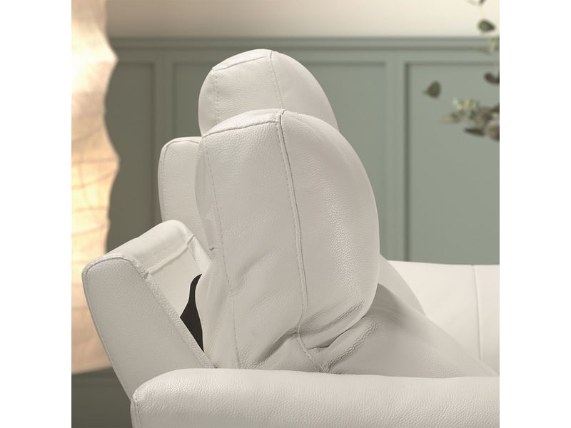  Canapé 3 places électrique relax zéro gravity cuir blanc - balco BALCO - Conforama D