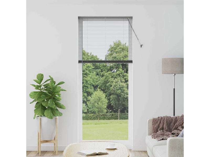  Store vénitien, store de fenêtre gris foncé 220 x 95 cm 25 mm aluminium cf47926  - Conforama B