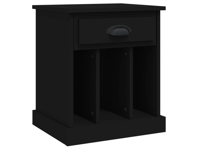  Lot de 2 tables de chevet - cabinet de chevet - table de nuit noir 43x36x50 cm  - Conforama E