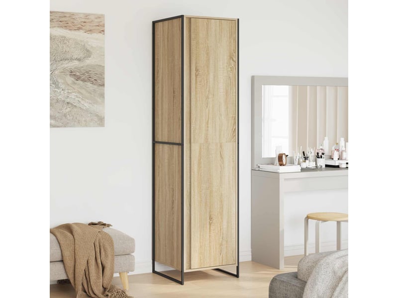  Garde-robe, armoire de rangement sonoma 50x50x200 cm bois d'ingénierie  - Conforama B