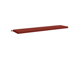 Coussin de banc, coussin d'assise, coussin de canapé soest 100 % polyester rouge 170 x 40 x 5 cm cf53520