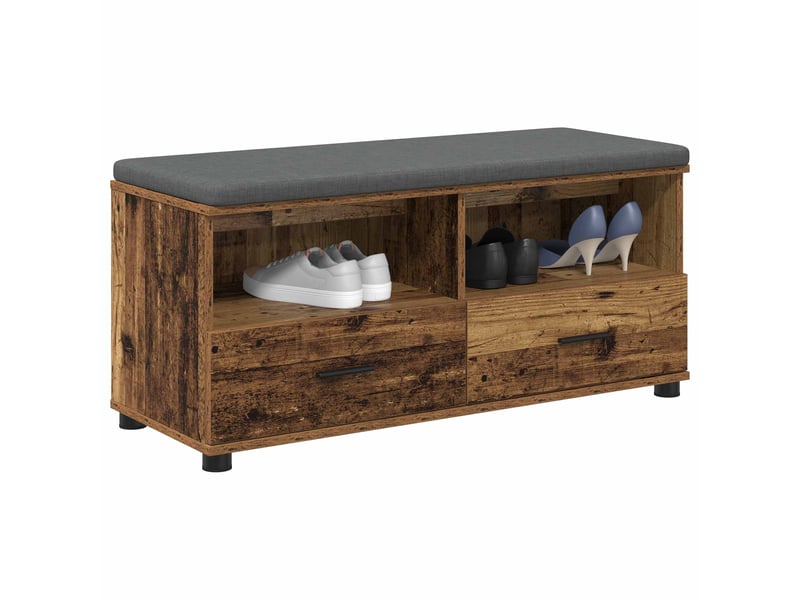  Banc d'entrée, banc interieur bois ancien 100x38x46 cm  - Conforama C