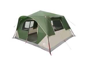 Tente instantanée, tente de camping 10 personne vert polyester et acier