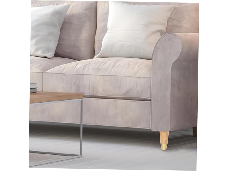 4pièces meubles bois massif avec embouts cuivre de support pour canapé armoire table basse et lit antidérapants robustes pour meubles  - Conforama D