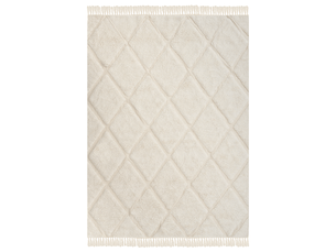 Tapis enfant xeldem beige clair 160 x 230 cm coton