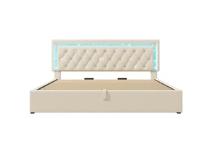 Lit coffre 180x200 cm SWEIKO   coloris beige