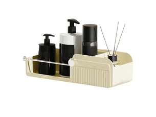 Support mural pour sèche-cheveux – organiseur de grande capacité pour salle de bain (étagère simple)