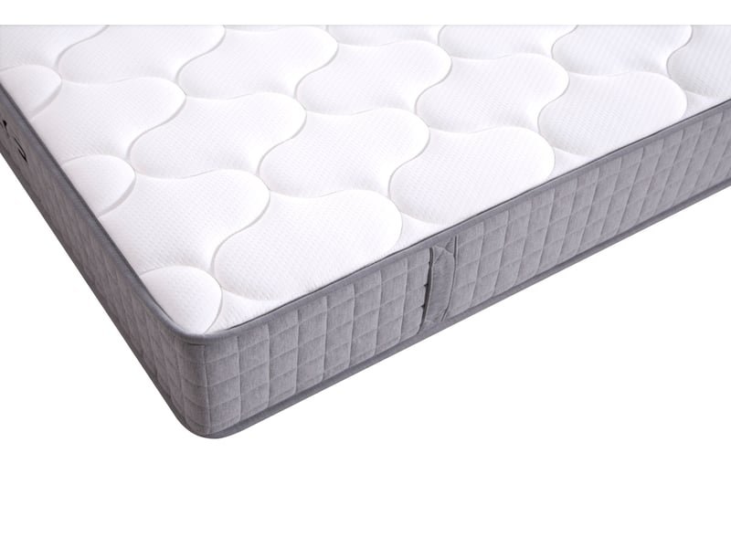  Matelas à ressorts ensachés 90x200 cm 25 cm, 7 zones, h3, blanc  - Conforama D