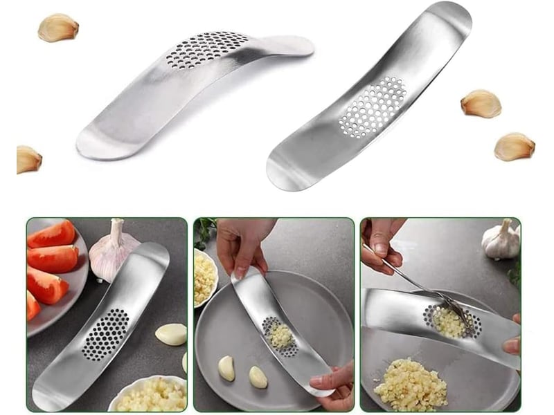 Presse-ail de cuisine professionnelle, hachoir à ail broyeur de gingembre, presse-à usage intensif, broyeur d'ail, hachoir à convivial, facile à nett - Conforama D