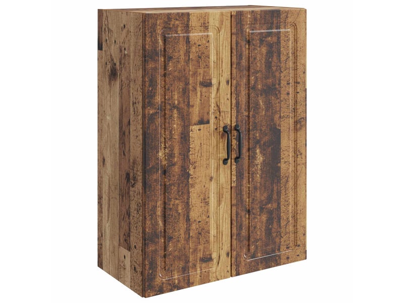 Armoire murale salon 66x34,5x90cm bois d'ingénierie bois ancien shl2899  - Conforama A