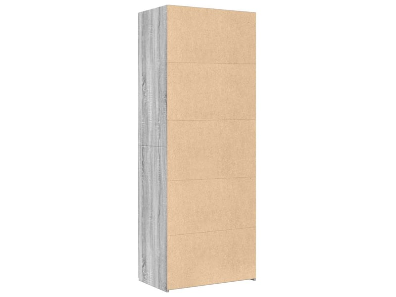 Buffet haut, buffet de rangement sonoma gris 70x42,5x185 cm bois d'ingénierie - Conforama D