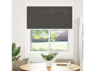 Store plissé, store de fenêtre noir 120x100 cm largeur du tissu 119,4cm polyester cf46928