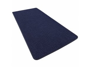 Tapis de bain en chenille antidérapant - 24 x 71 pouces - bleu marine