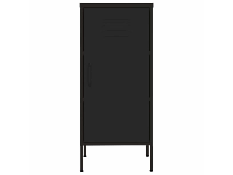  Armoire de rangement, rangement bureau noir 42,5x35x101,5 cm acier shl8438  - Conforama C