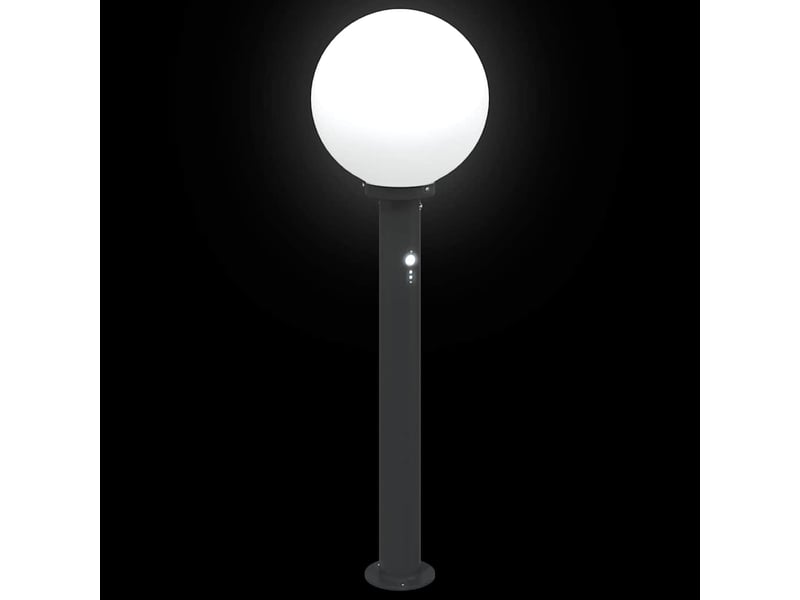Lot de 3 borne lumineuse avec détecteur 80 cm noir ip44 - Conforama E