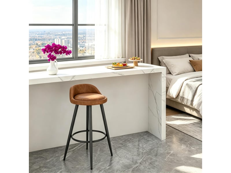  Tabouret de bar élégance 1 pièce, chaise confortable de table, salle à manger et cuisine  - Conforama A