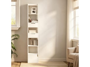 Étagère de rangement moderne, meuble salon polyvalent, bibliothèque cuisine et rangement compact