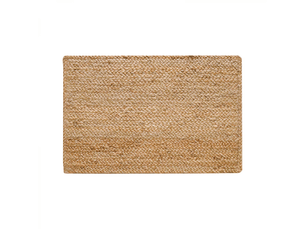 Tapis rectangulaire en jute tissé, idéal pour la cuisine, la chambre et le salon, décoration intérieure de style bohème, 80 x 50 cm