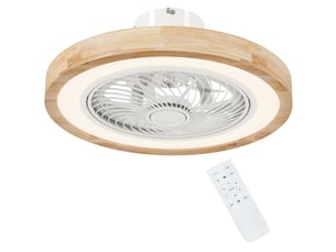 Ventilateur de plafond avec lumière led, moteur dc réversible 6 vitesses, télécommande et minuterie pour salon et chambre