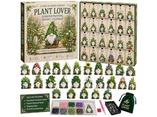 Calendrier de l'avent diamond painting 24 jours – pendentifs gnomes à réaliser soi-même-style 3