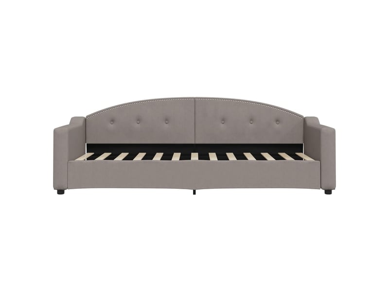  Lit simple- lit adulte -  lit de repos sans matelas taupe 80x200 cm tissu  - Conforama B