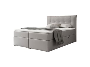 Lit coffre 180x200 cm IDOHOME CHESTER coloris gris
