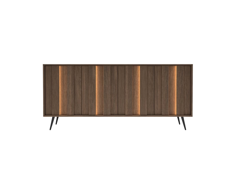  Cenote - buffet 183 cm mélaminé chêne foncé  - Conforama A