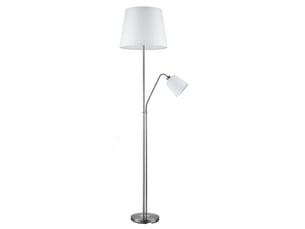 Lampadaire fabrilamp arturo e14 coloris nickel 180 x 40 x 40 cm