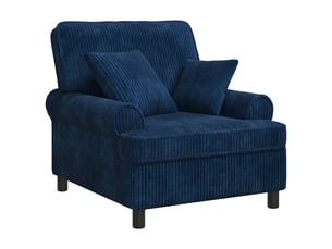 Fauteuil relax manuel VIDAXL  Tissu bleu