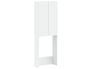Armoire de toilette, meuble de toilette zwolle blanc 66x25.5x190 cm