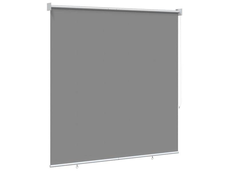  Store enrouleur, store roulant extérieur protection uv gris clair polyester cf47503  - Conforama D